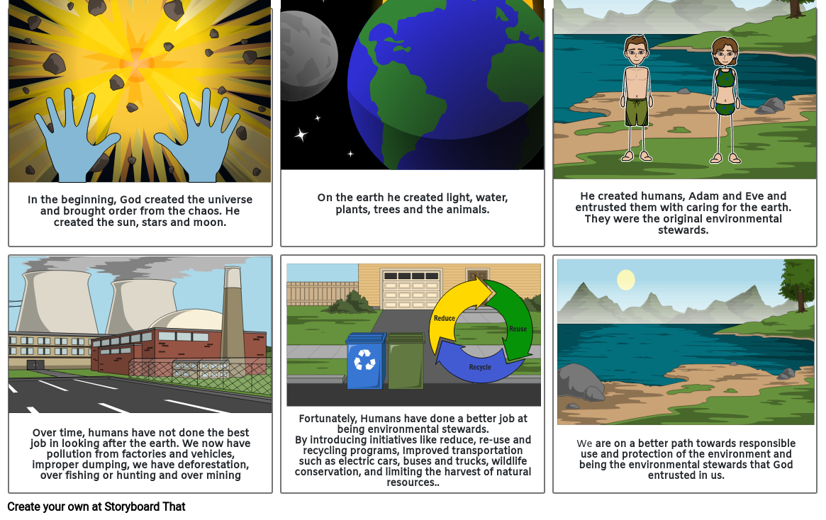 Environmental Stewardship Comic Strip