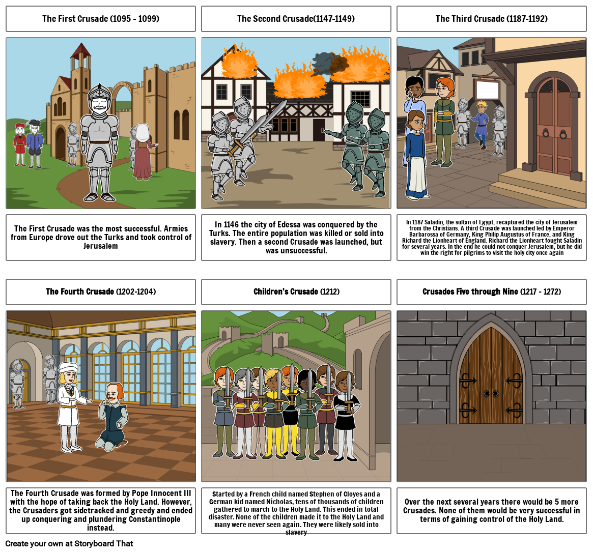 Crusades Storyboard by a58d74b4