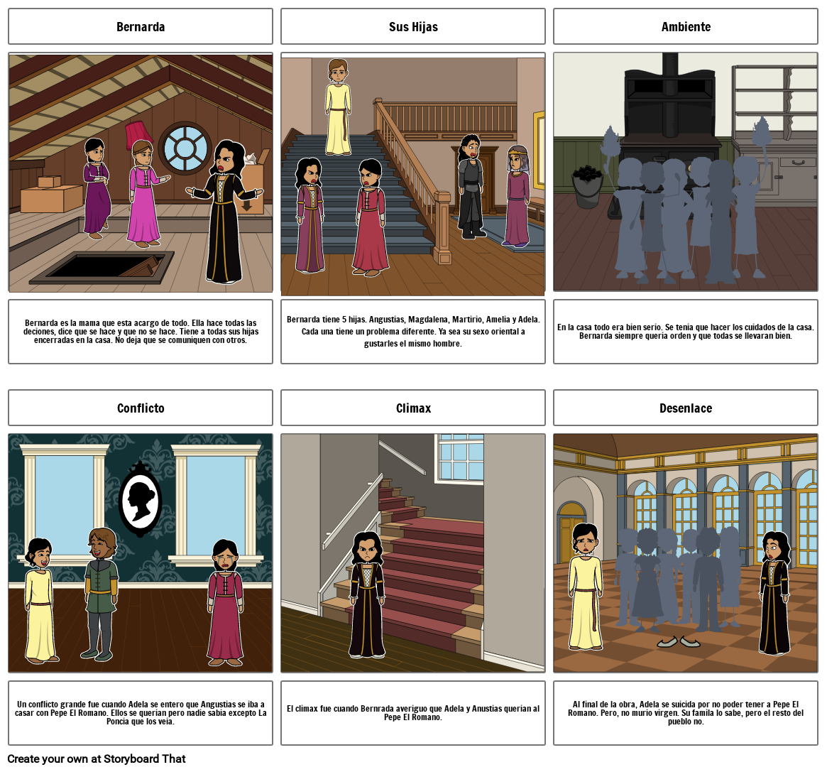 AP Spanish Lit Storyboard By A5a78413