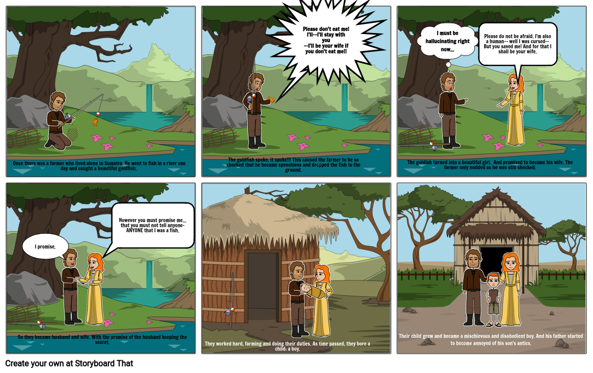 The legend of lake toba Storyboard por a60c2ced