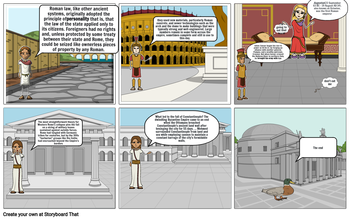 Rome Storyboard