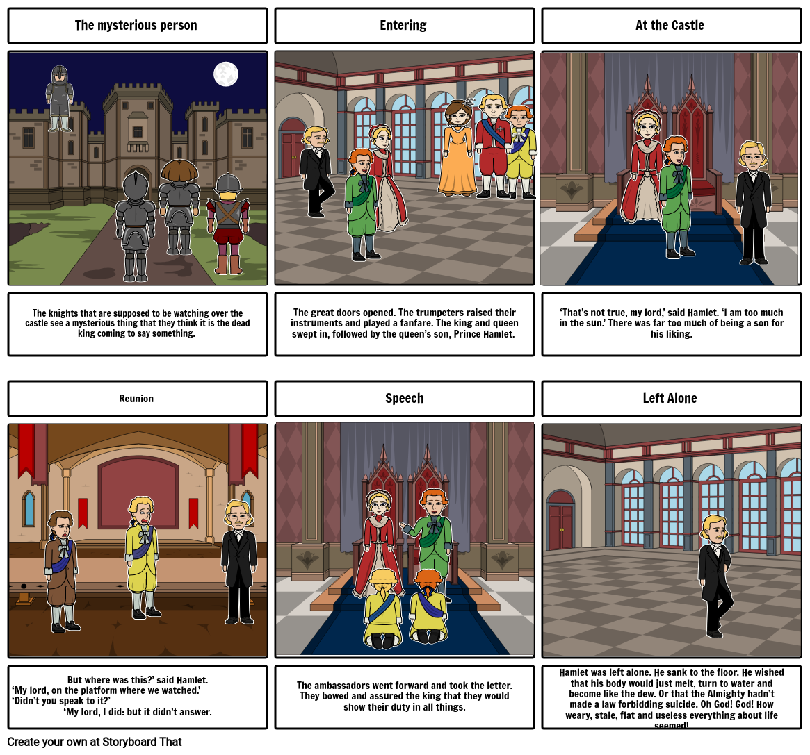 Act 1 Hamlet Storyboard Par A66b8128