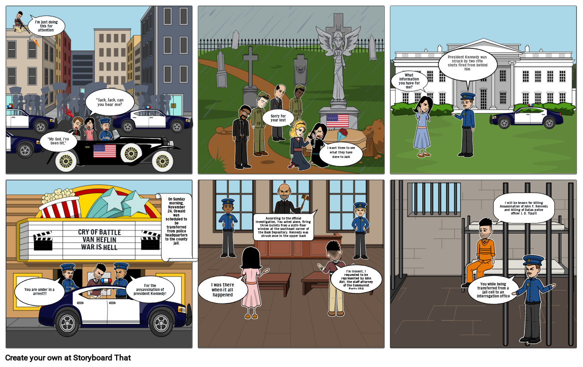 JFK Assassination Storyboard by a689f848