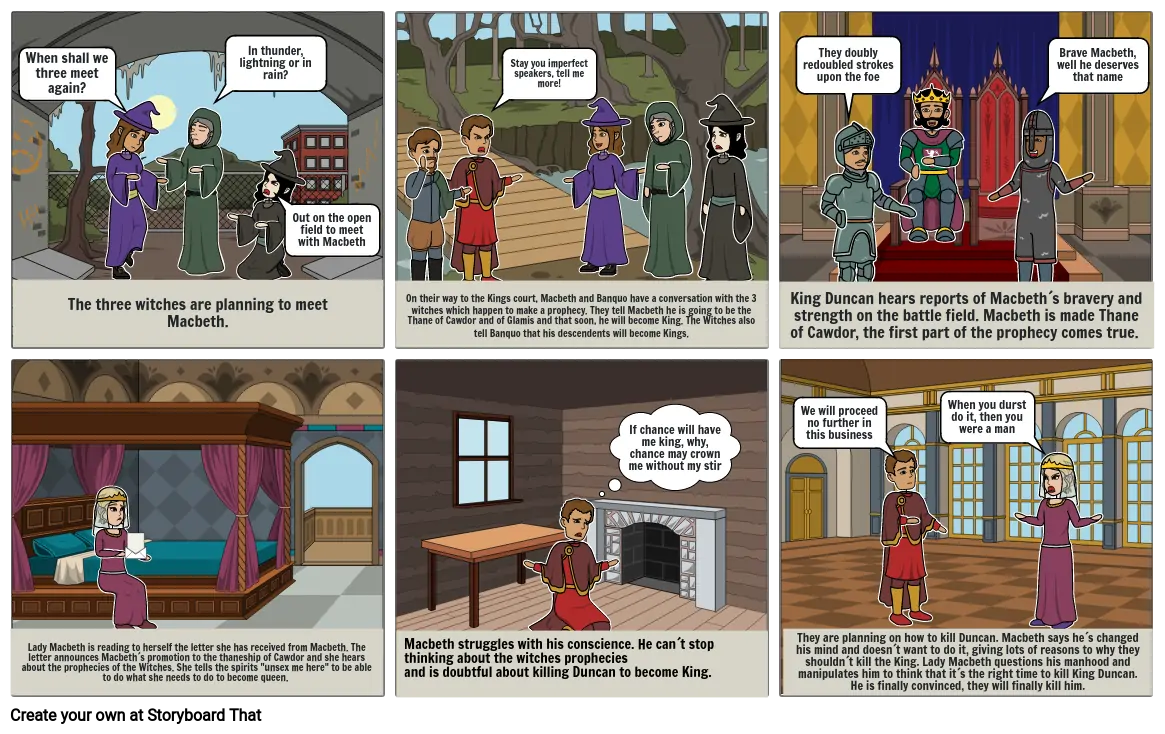 Macbeth Storyboard by a68e4db1