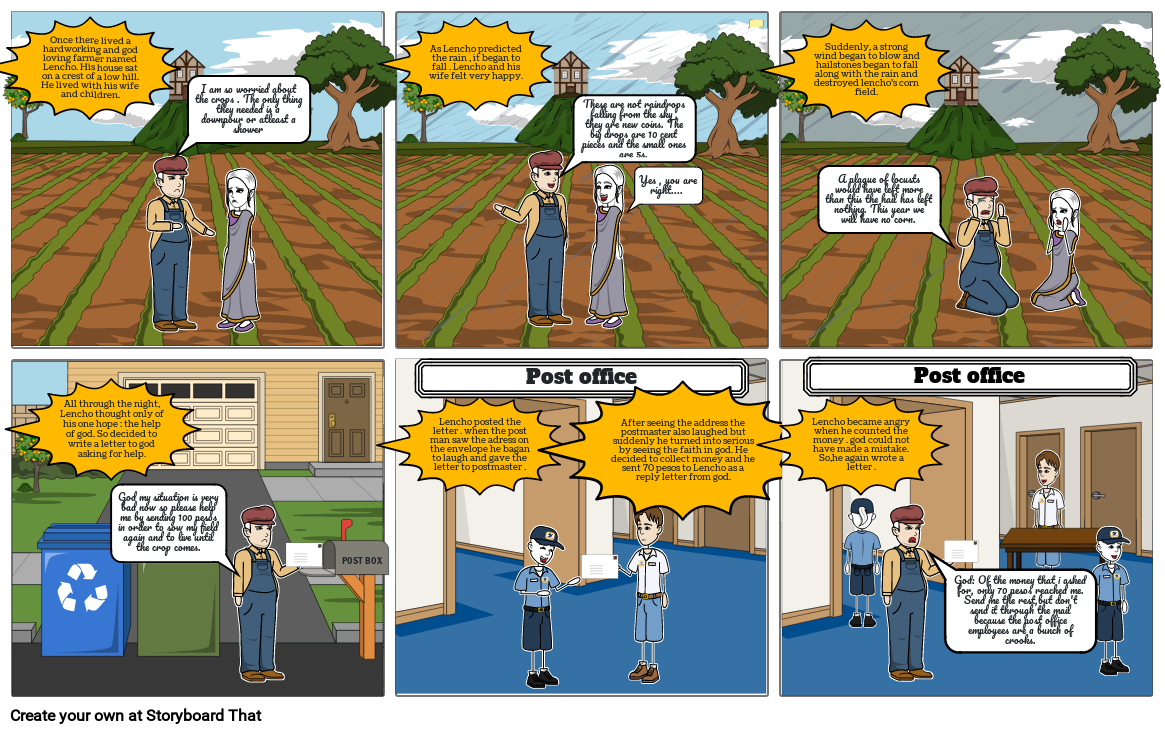 LETTER TO THE GOD Storyboard By A6a1f425