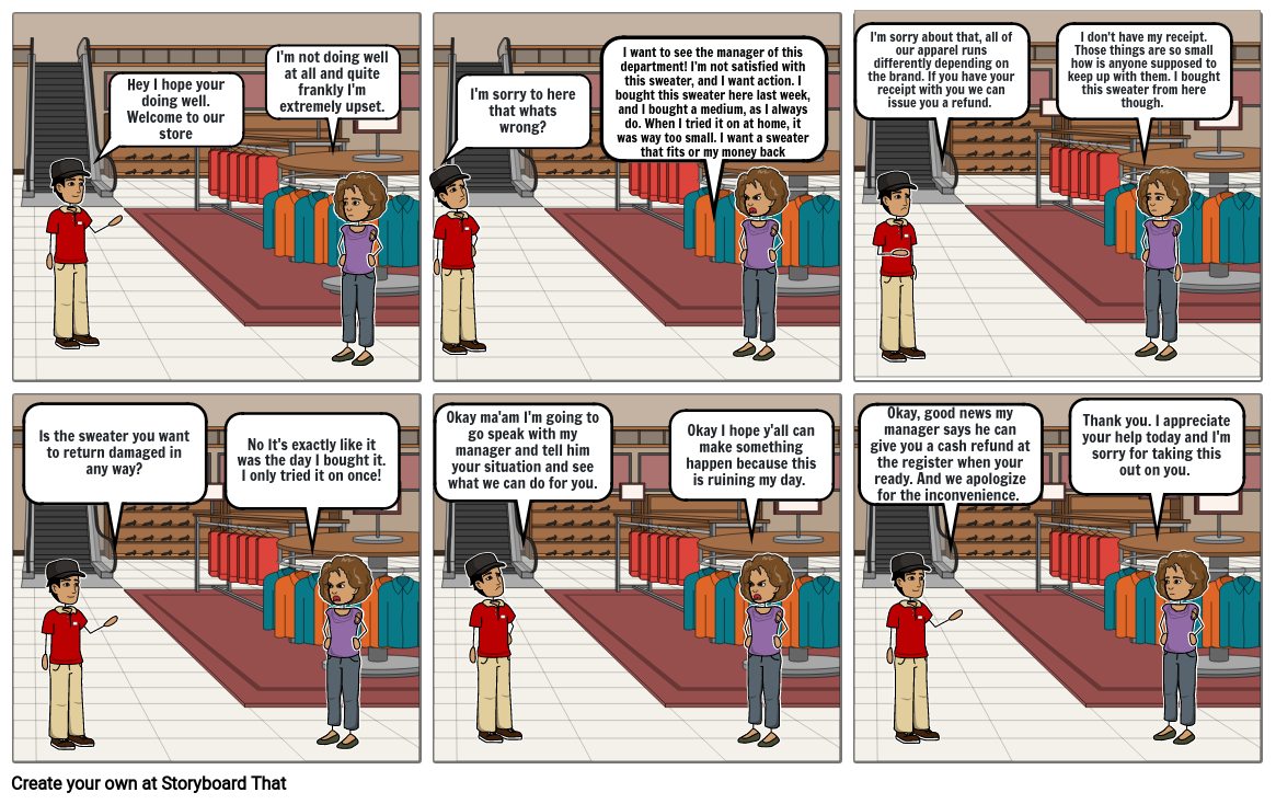 Comic Strip Storyboard Por A6b854aa