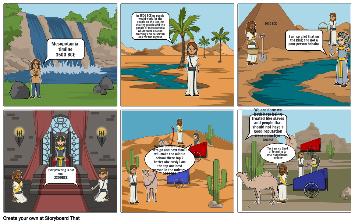 Mesopotamia Timeline Storyboard by a6f2af29