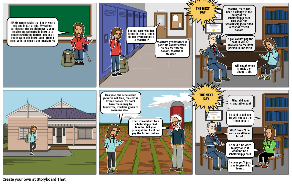 The Scholarship Jacket Storyboard por a7030a56