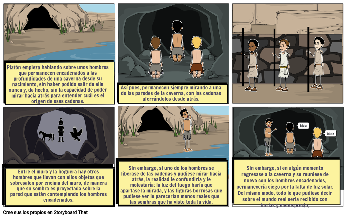 El Mito De La Caverna Storyboard By Michelle79697