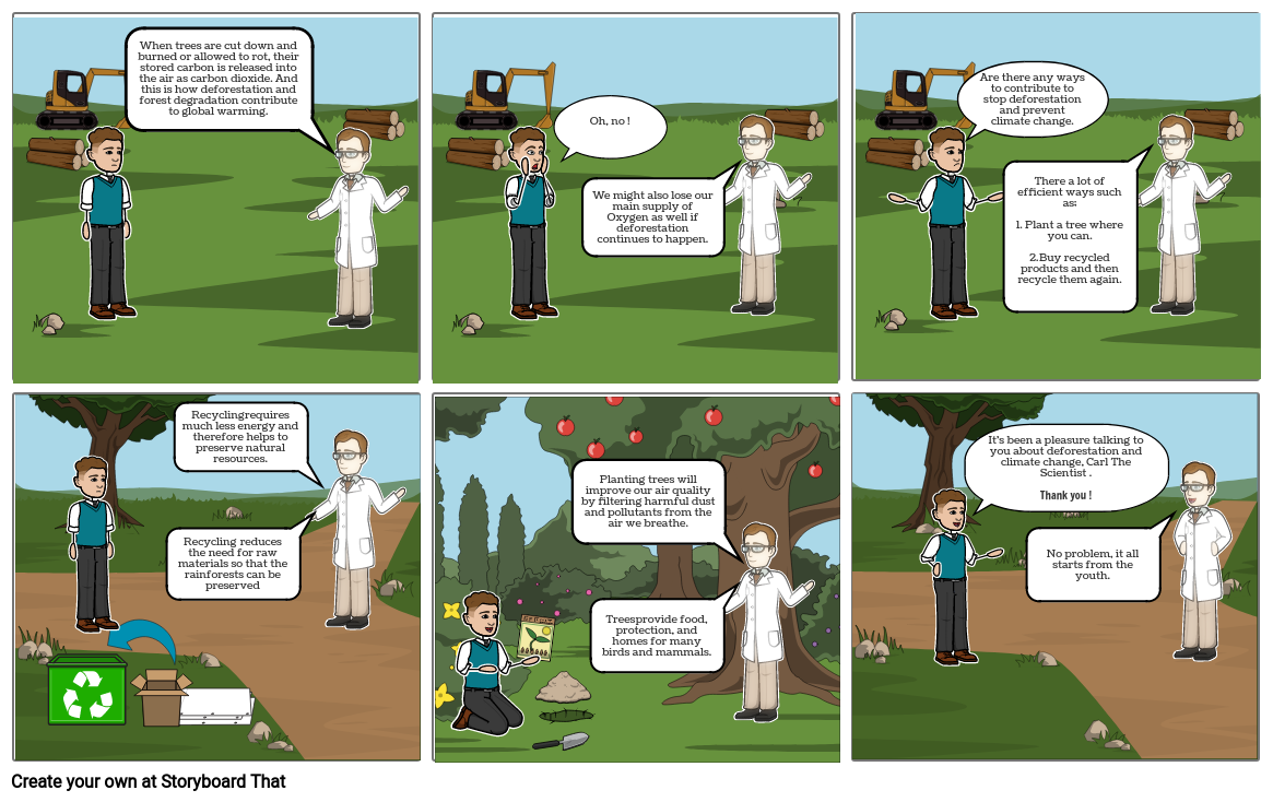 Climate Change Comic Strip Assignment ( Continued....... )