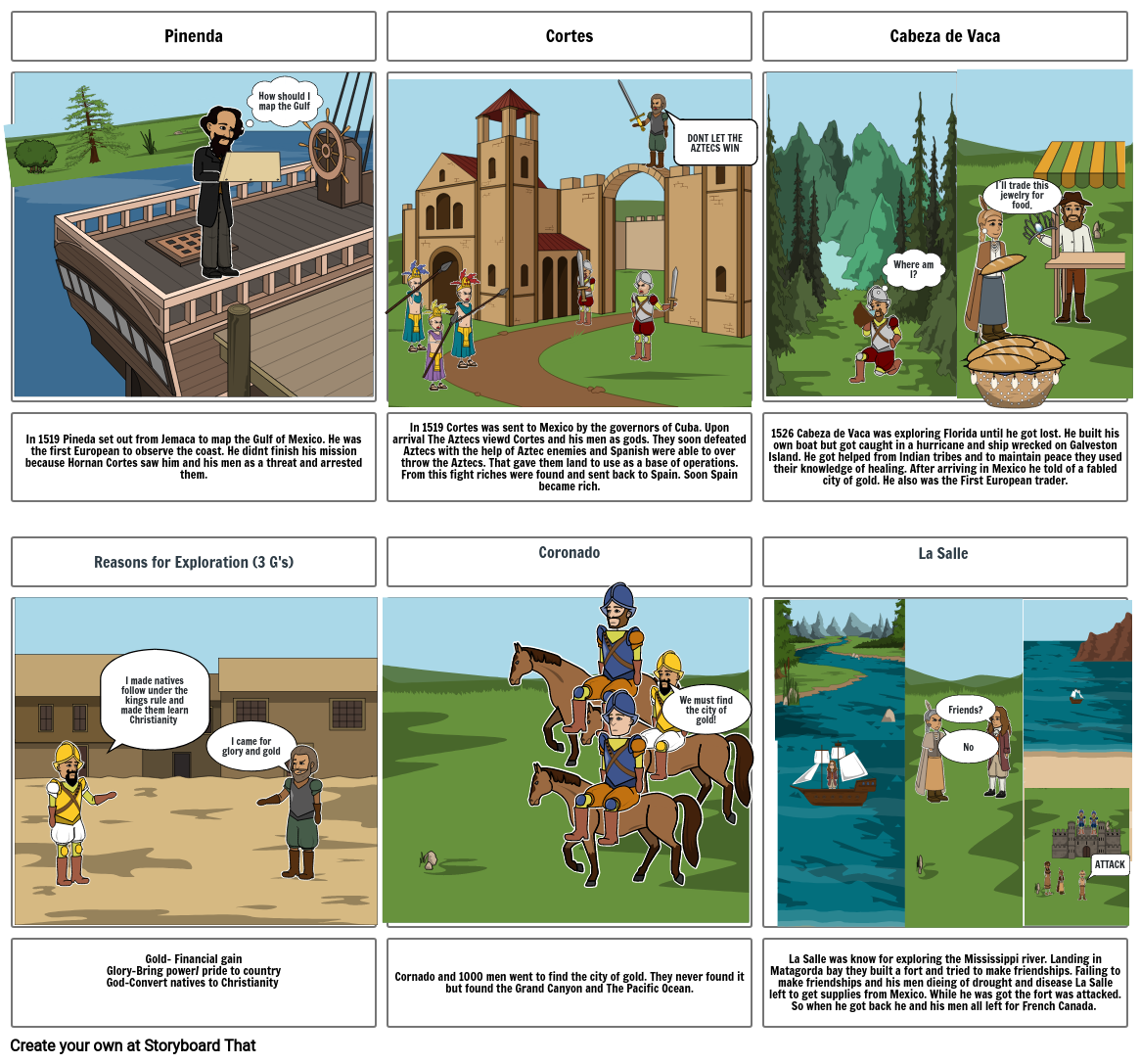 Explorers Storyboard por a79f5ae5