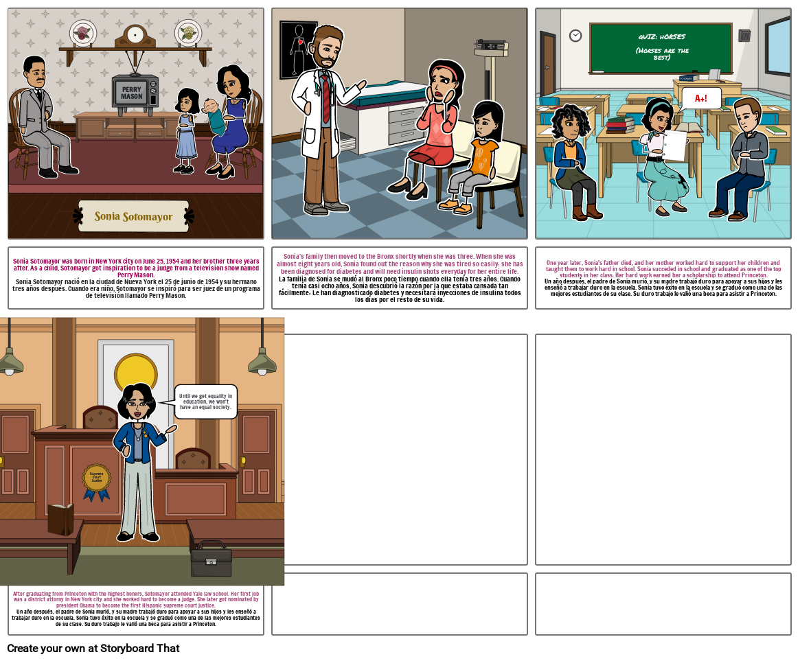 Sonia Sotomayor Storyboard by a7afd53a