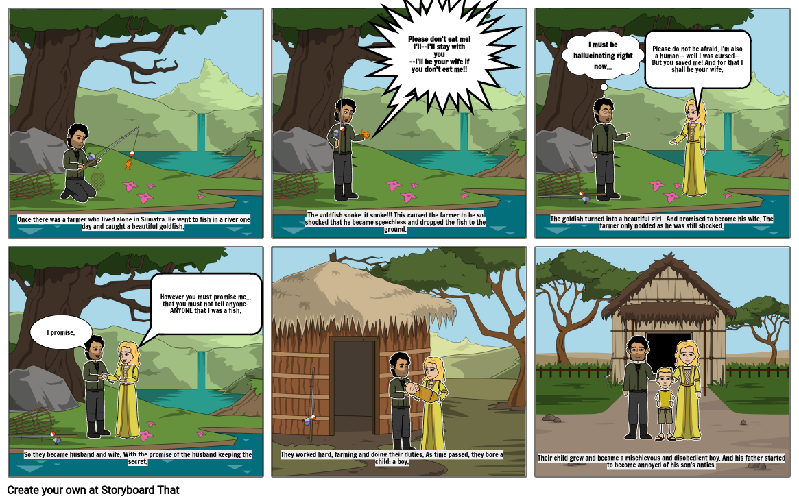 Legend of lake Toba Storyboard by a7b71cfa