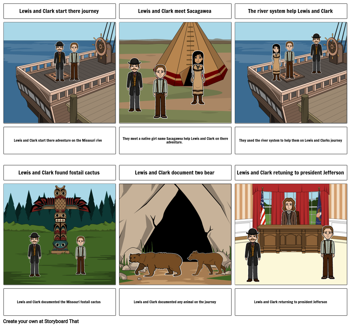 Lewis And Clark Storyboard By A7b928e5