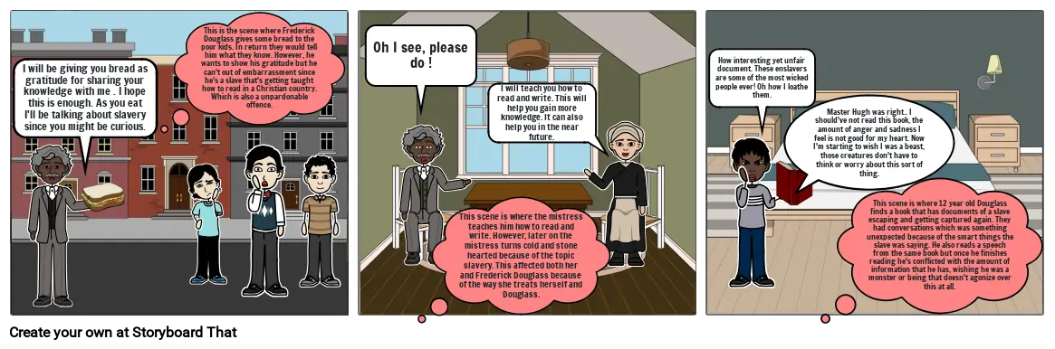 Comic of Frederick Douglass