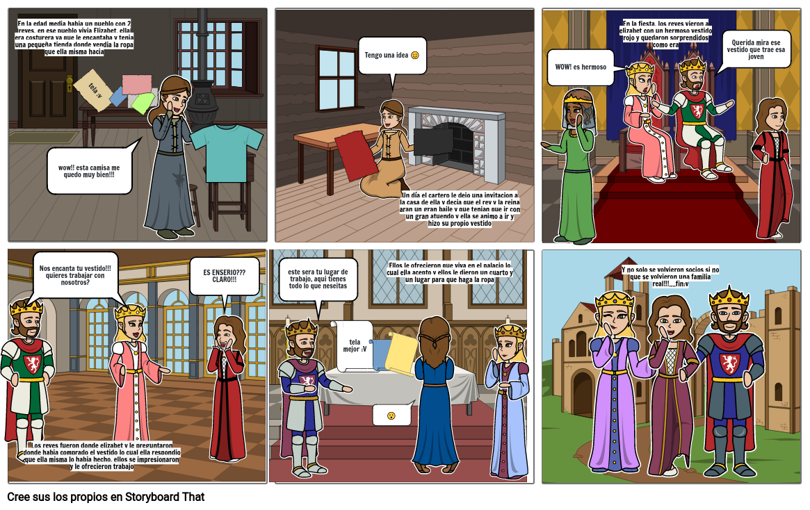 La familia de la edad media :) Storyboard by a80ed9f8
