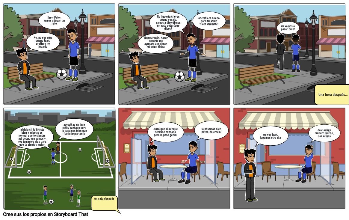 Mi Historieta Sobre El Futbol Storyboard By A E