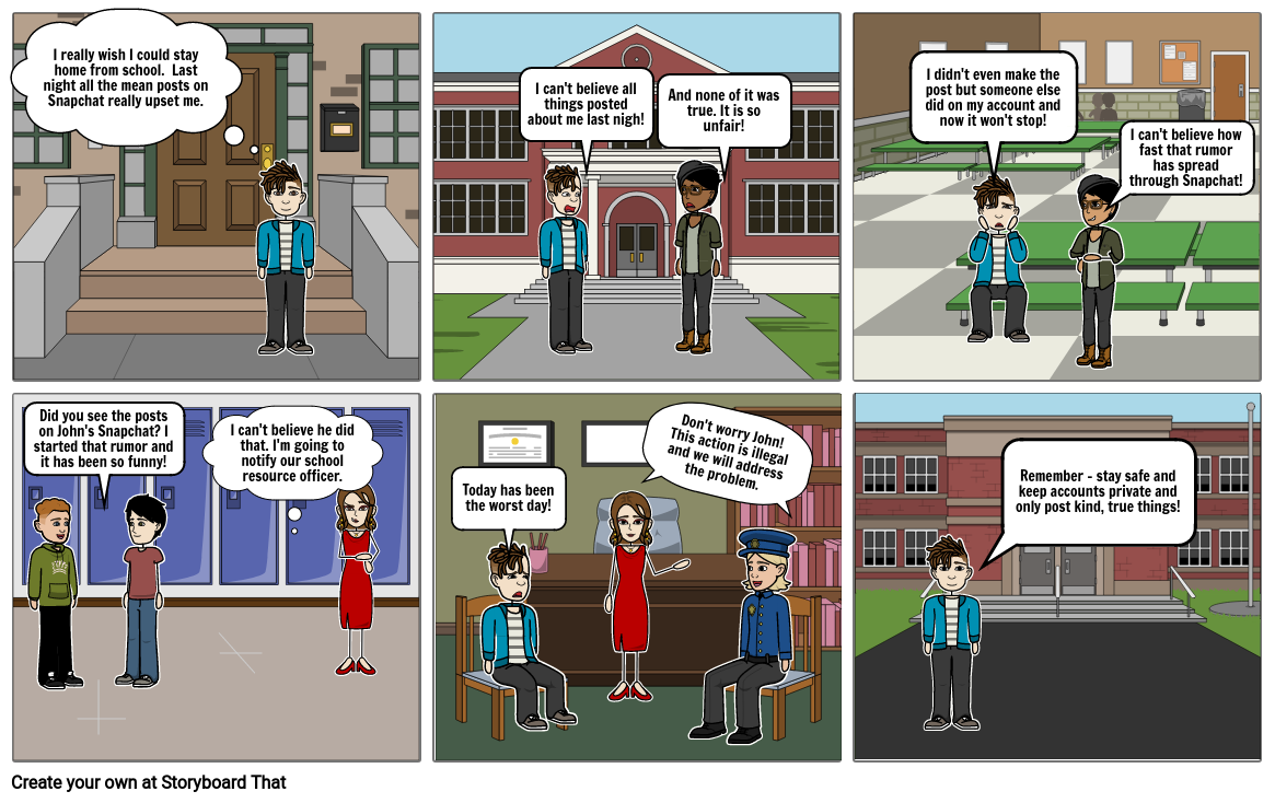 PSA Digital Citizenship Storyboard by a8e97b65