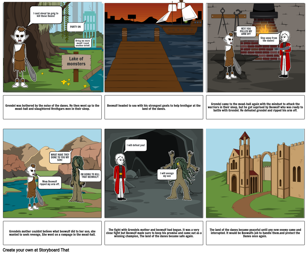 Story board assignment English.