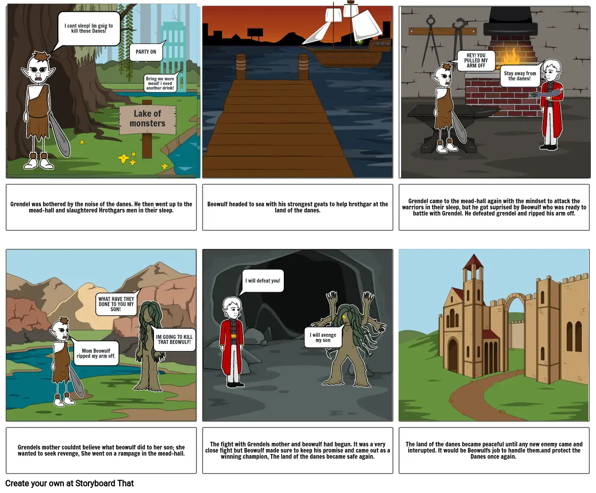 Story board assignment English.