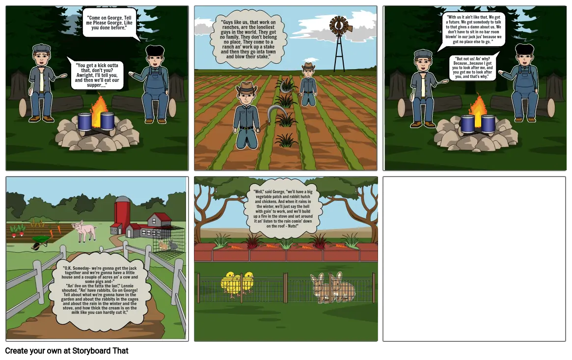 Of Mice and Men Cartoon Strip