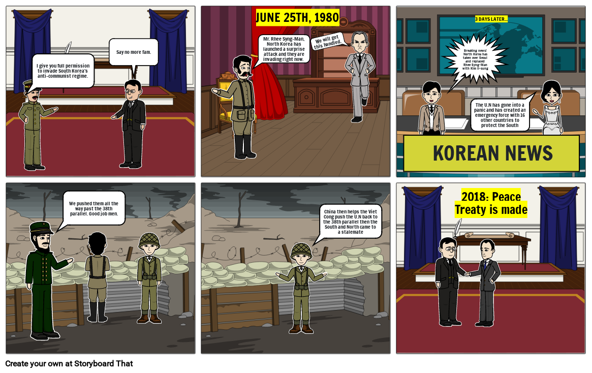 Korean War Storyboard By A9f3a42f