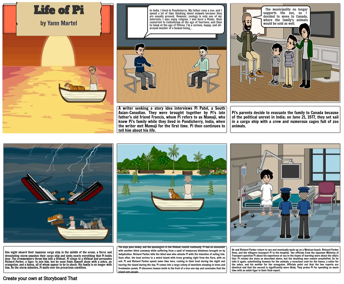 Life of Pi Storyboard (Activity- MWL-A266) final