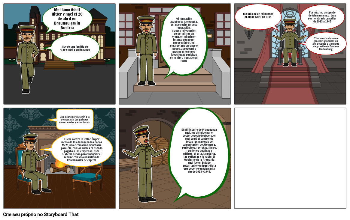 El dictador mas grande jamás visto Storyboard by aa28e91c