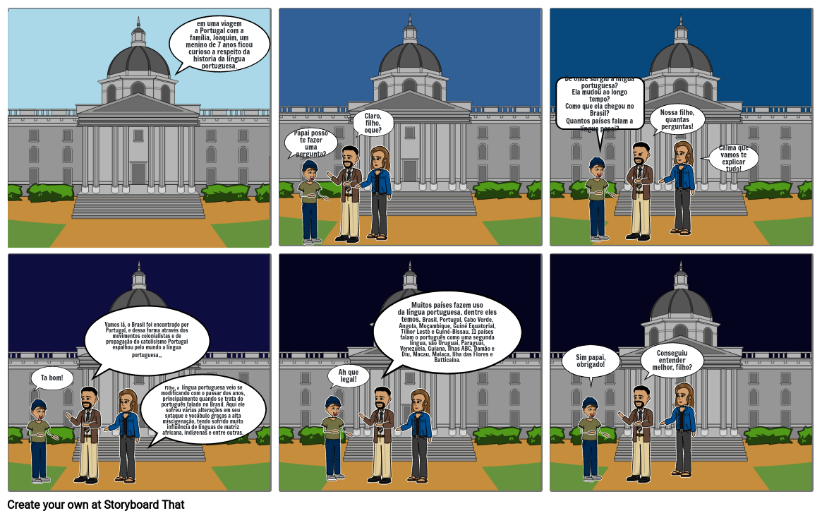 historia da lingua portuguesa Storyboard by aa579db0