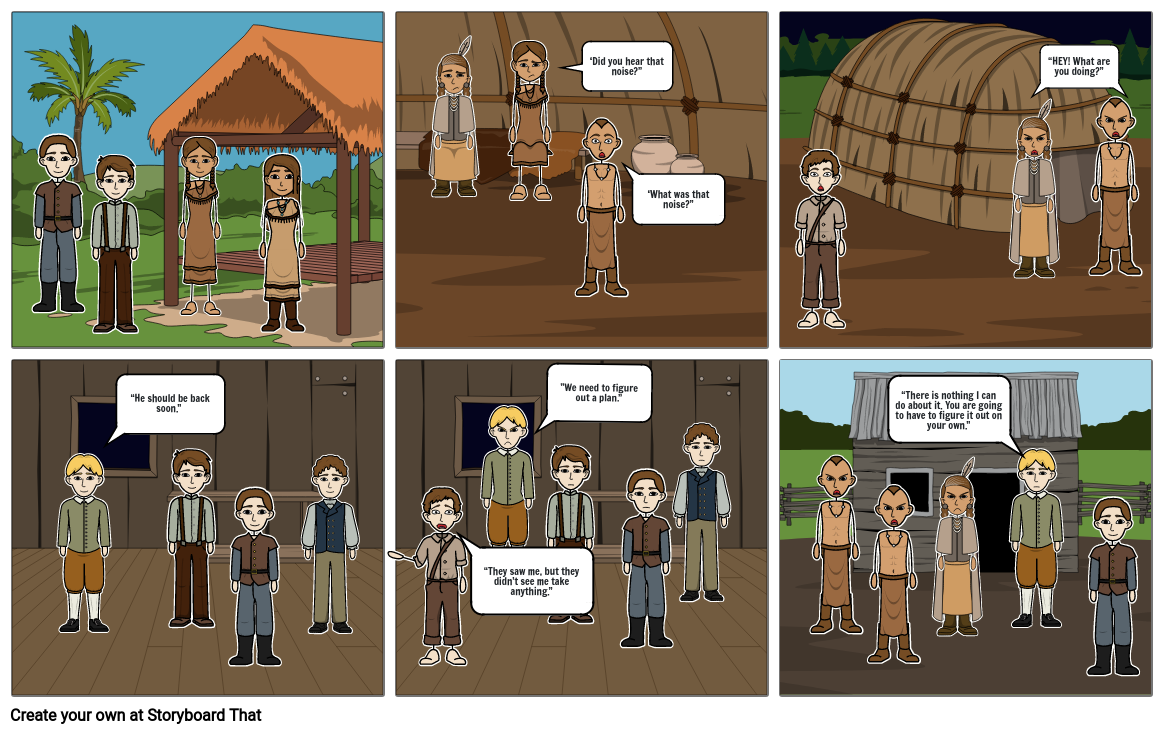 Native American Historical Project Storyboard by aa5a4f77