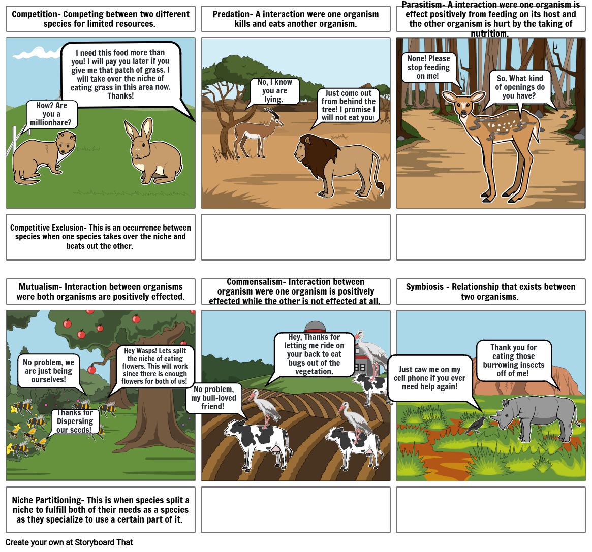 Relationships Between Organisms