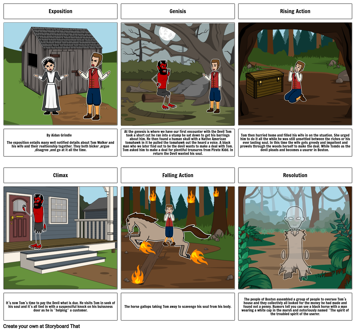 Tom Walker and the Devil Storyboard by aa80f544