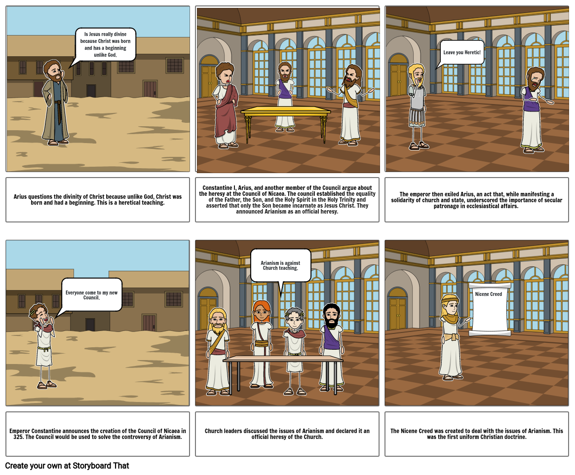 Council of Nicaea Storyboard by aa81f86f