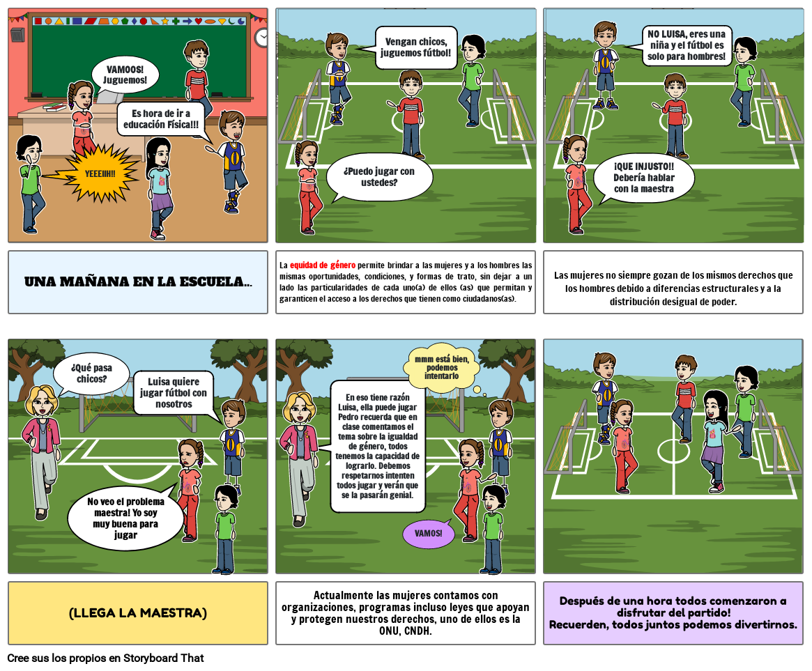 Equidad De Genero Storyboard By Aad8238b