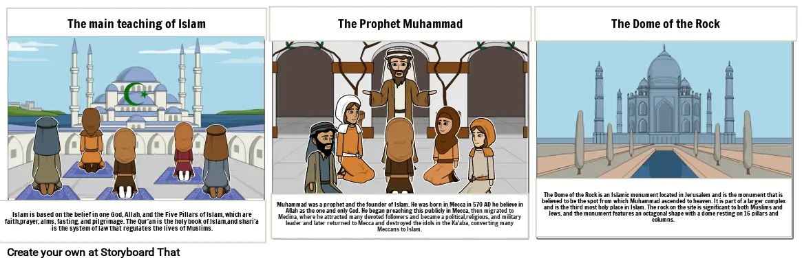 Islam History storyboard