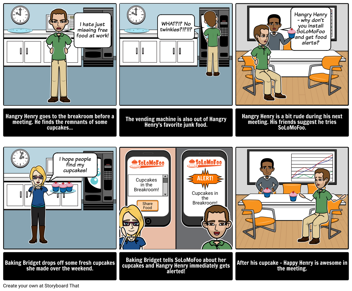 SoLoMoFoo Product Pitch Storyboard By Aaron