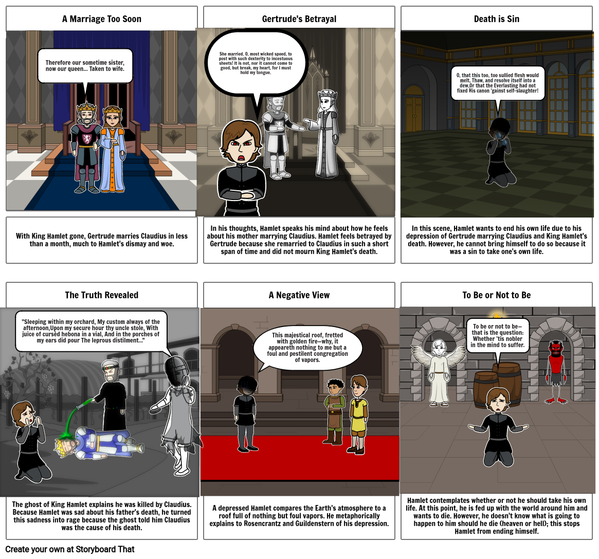 Hamlet Conflict Storyboard Por Ab2c28f4