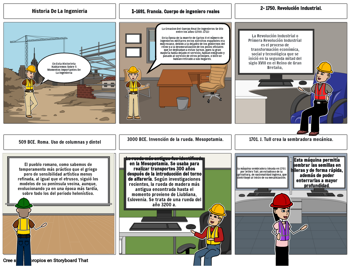 Historia De La Ingenieria Storyboard By Aba0d594