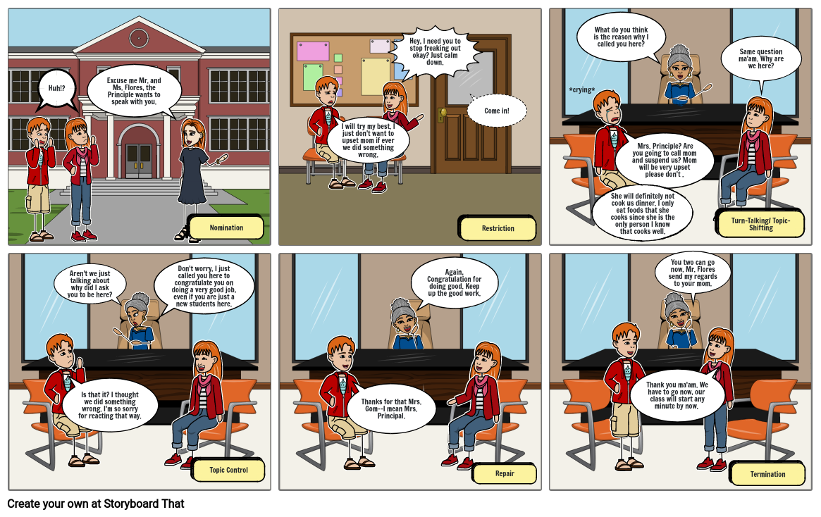 Communitative Strategies Comics Storyboard By Aba6ae24