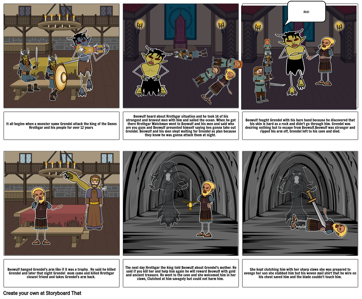 Beowulf Storyboard by abbb7041