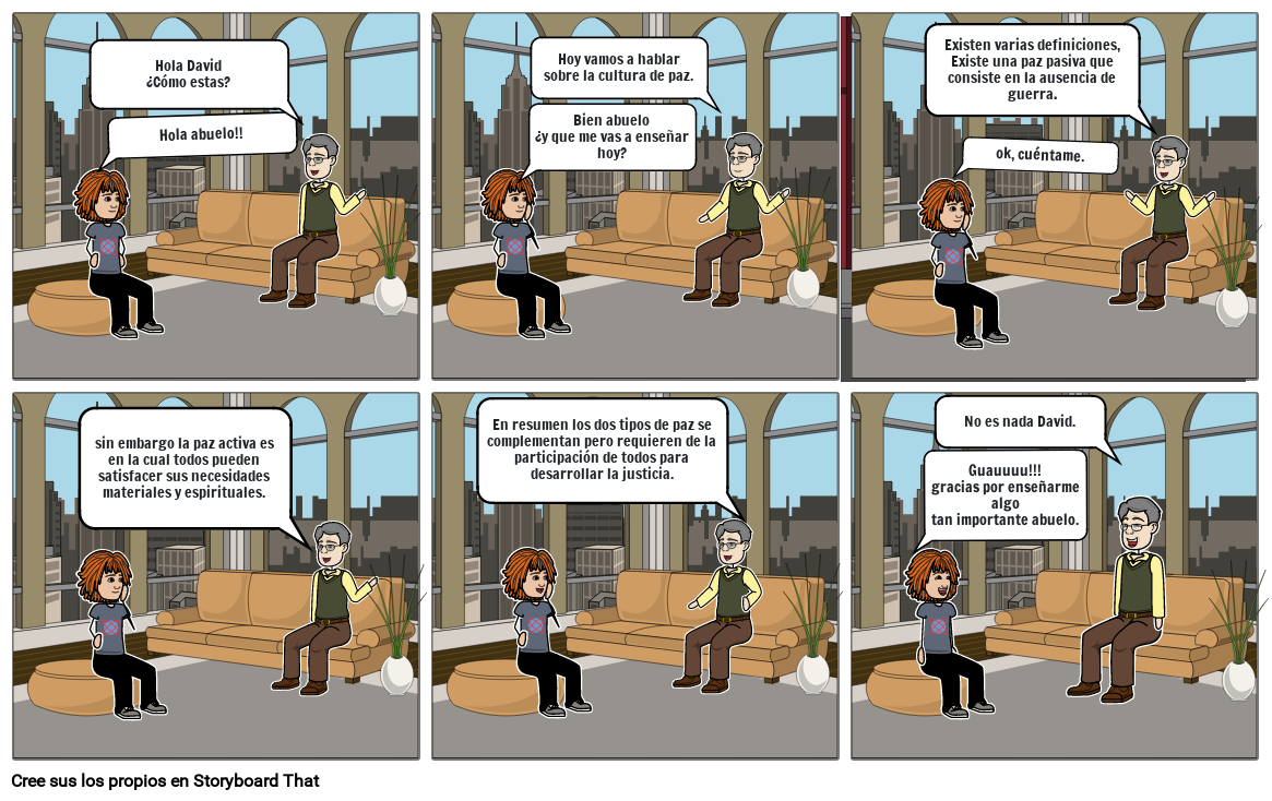 comic cultura de paz Storyboard by abbc064e