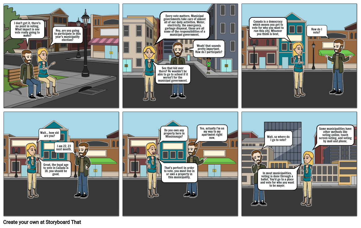 Civics Comic Strip Storyboard by abishek06