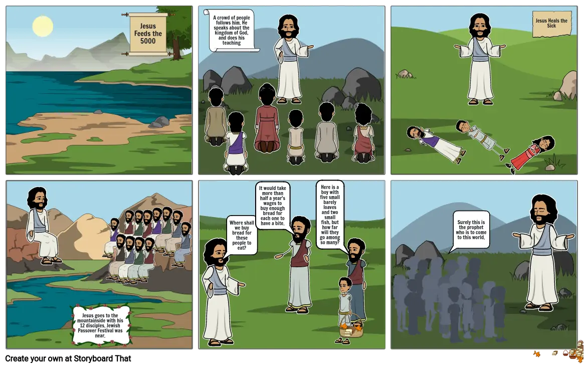 Bible storyboard