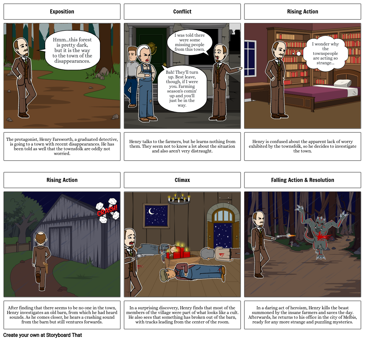 English Prd. 4 Storyboard: The Town in the Mist