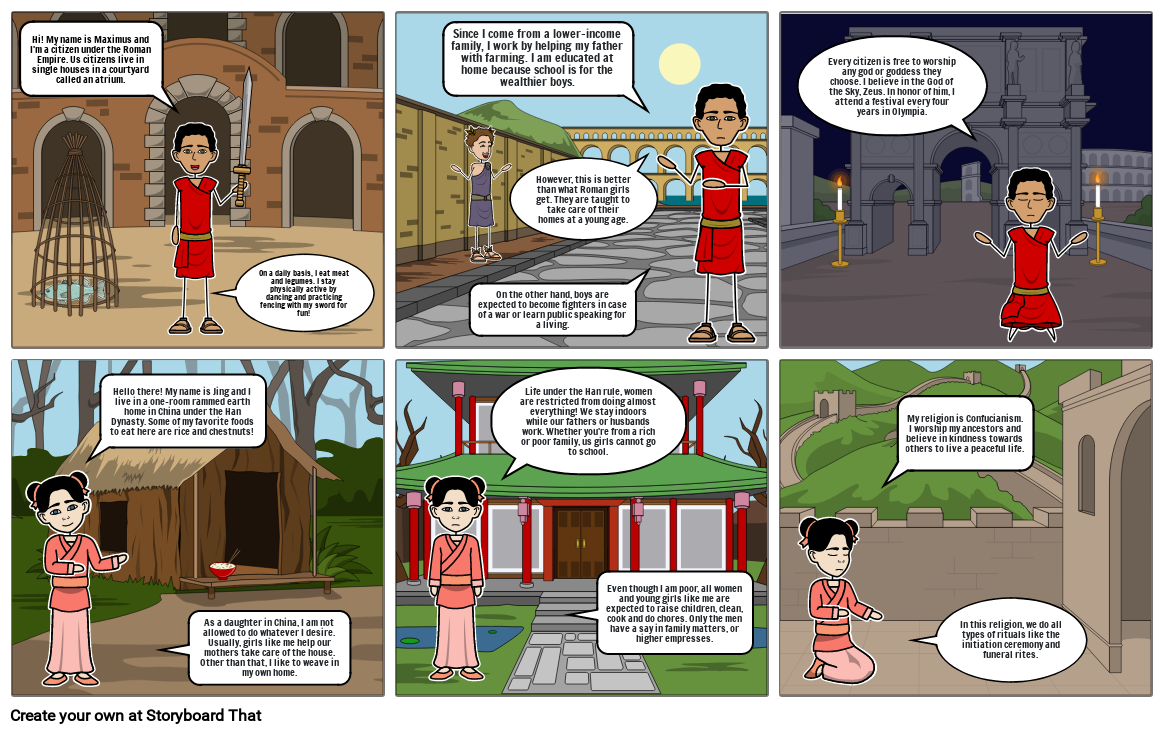 Life in Empires Graphic Novel: Han and Roman Empires