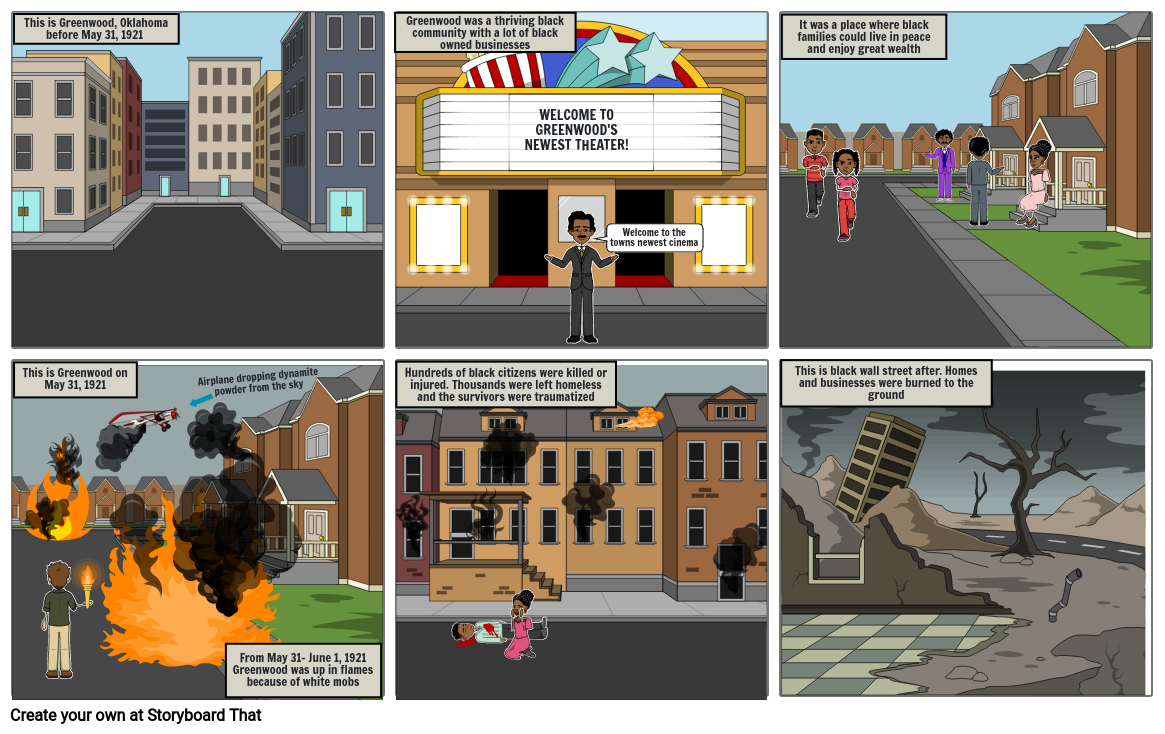 Black wall street Storyboard by ac645038