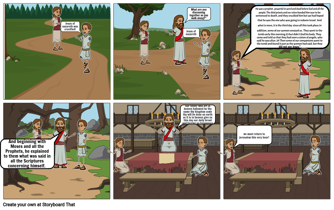 road to Emmaus Storyboard par ac89fbb1