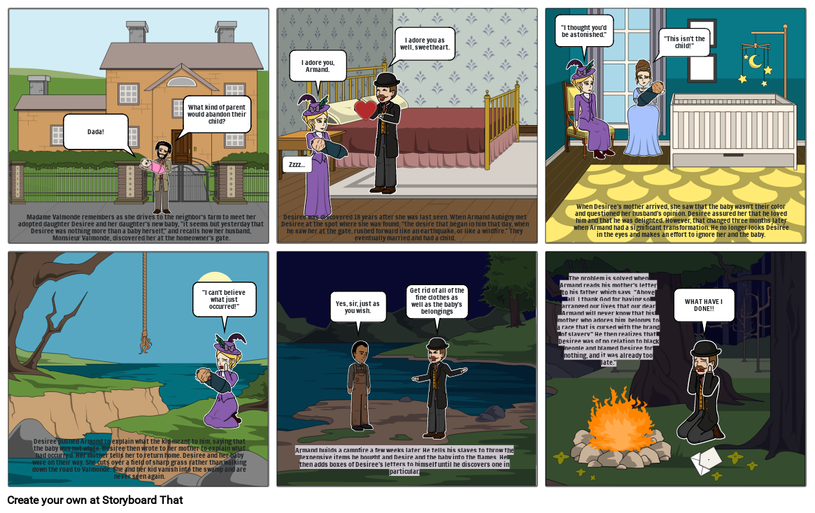 Desiree's Baby Storyboard by ac959f36