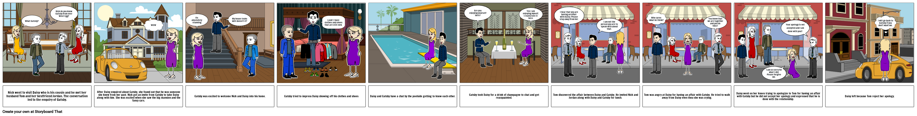 Gatsby Comic Strip