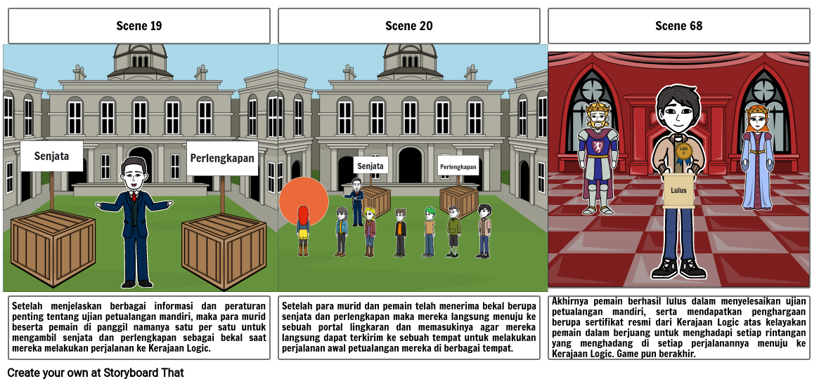 StoryBoard Petualangan Matematika